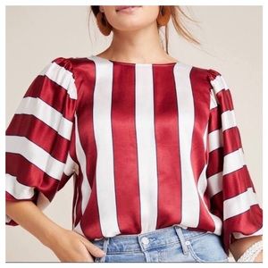 Anthropologie Maeve Maria Bell Sleeve Blouse Sz 0